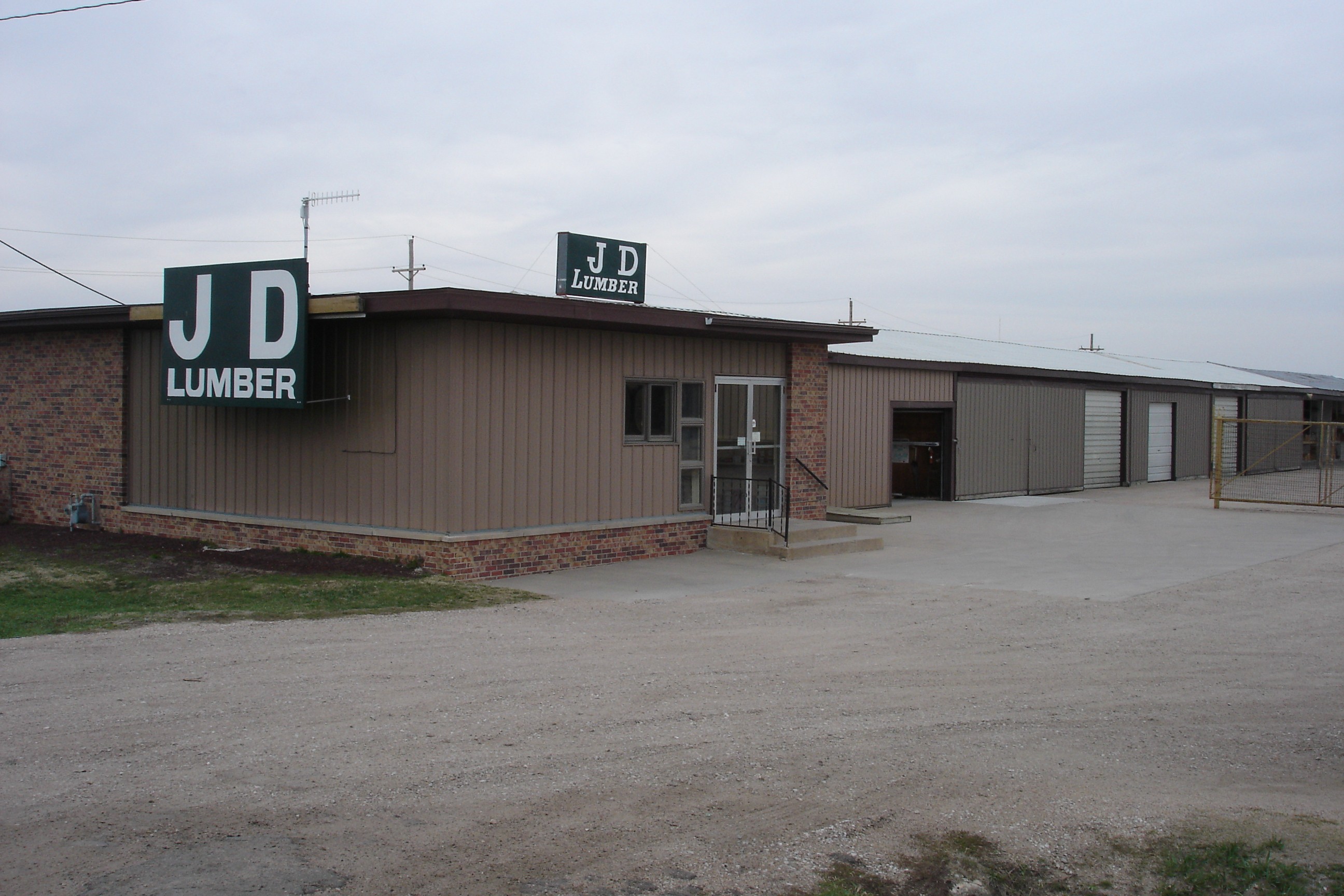 A picture of the J D Lumber's store